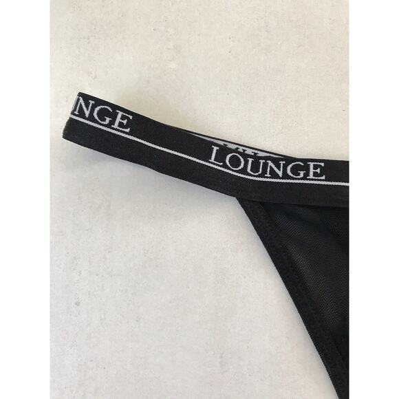 Lounge Lingerie Royal Balcony Lace Mesh Cut Out Thong - Picture 4 of 8